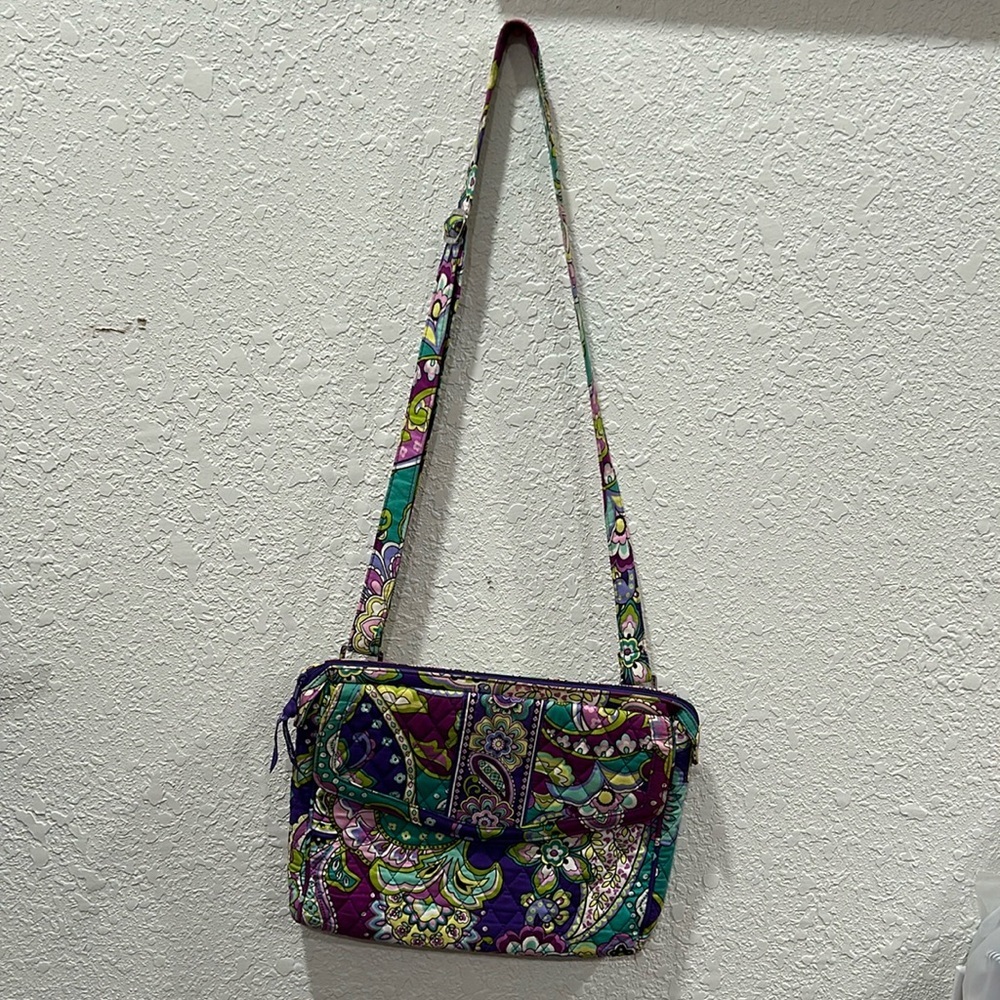 Vera Bradley crossbody color flowers bag GUC